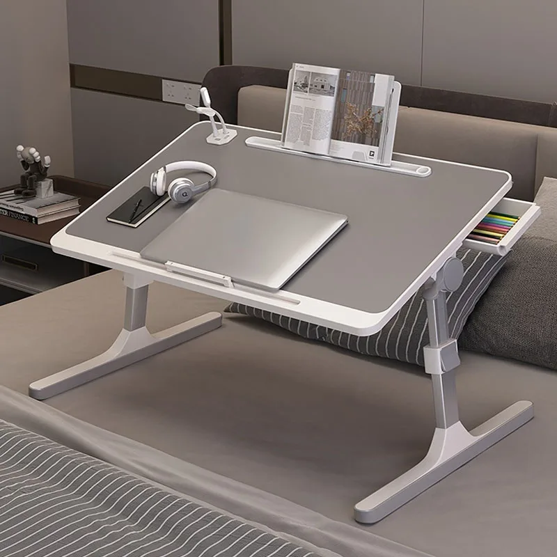 Home Folding Laptop Desk for Bed & Sofa Laptop Bed Tray Table Desk Portable Lap Desk for Study Reading Bed Top Tray Table