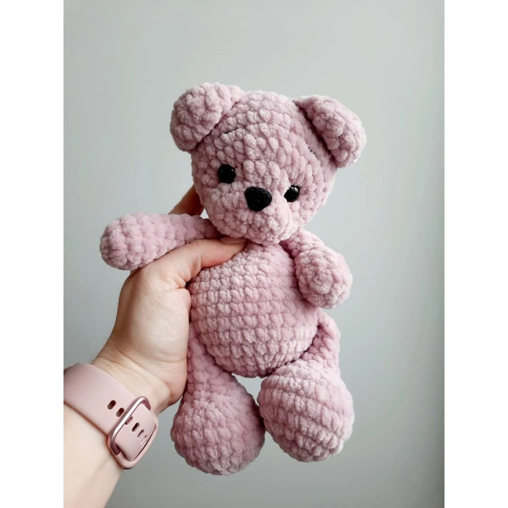 Soft toy teddy bear knitted handmade 20 cm |