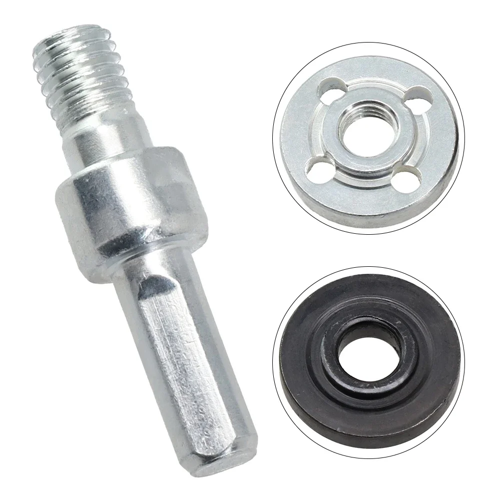 

10mm Triangular Handle Tool Parts Adapter Adapter Accessories Angle Grinder Connecting Rod Adapter Silver Black