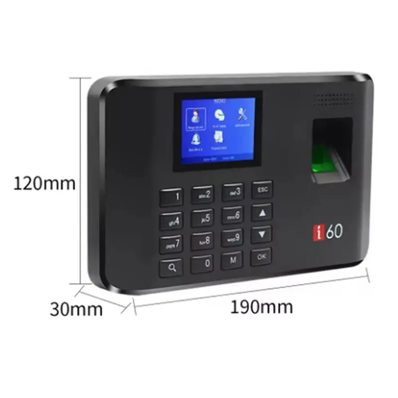 B68A 생체 인식 지문 시간 기록기 직원용 USB 출석 기록기(미국) 전기 검사용 데이터 기록기(미국)