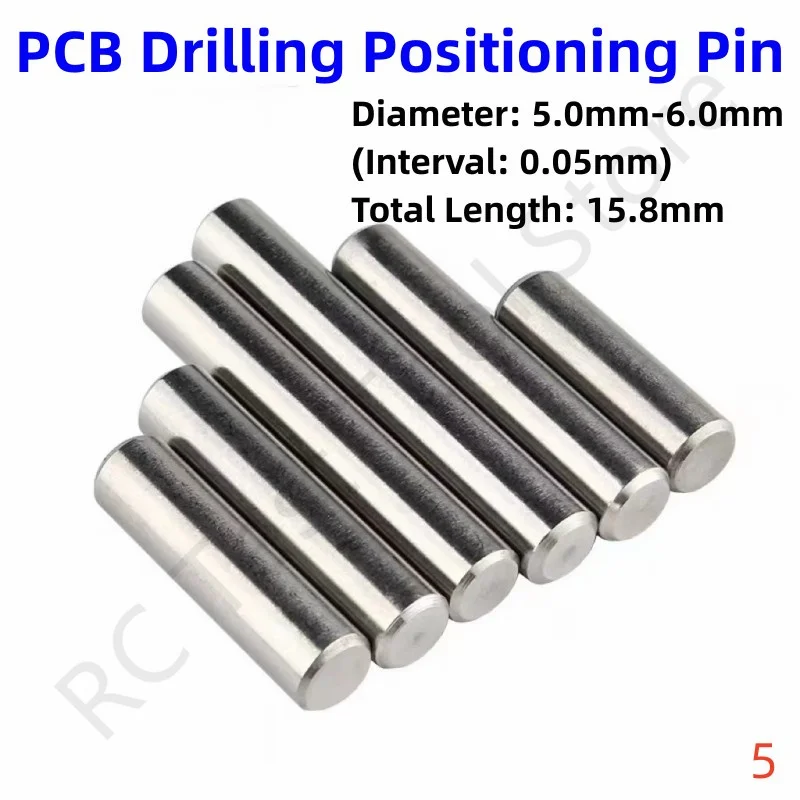 

PCB Fixture Positioning Pin Length 15.8mm 5.0-6.0mm StainlessSteel Hardware Tool Cylindrical Dowel Pin Metal Processing Parts