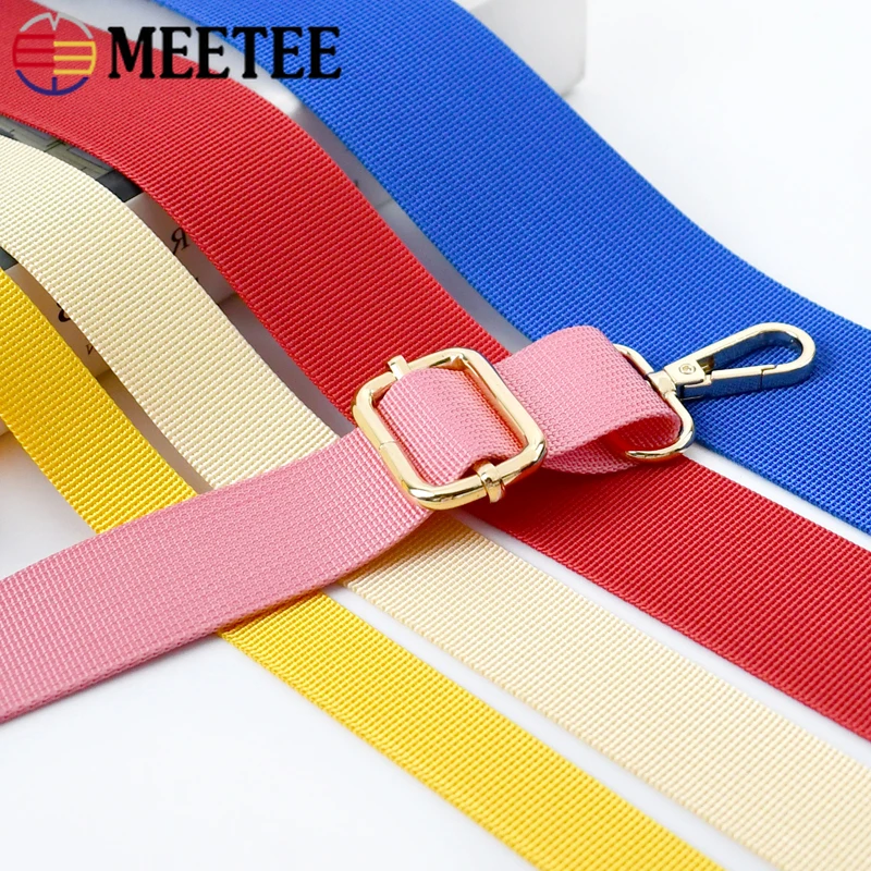 Durable Nylon Webbing Strap for Sewing and DIY Accessories, 5 Meters, 20-50mm Width