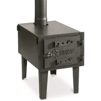 Outdoor Wood Burning Stove, Portable with Chimney Pipe for Cooking, Camping, Tent, Hiking, Fishing, Backpacking 1