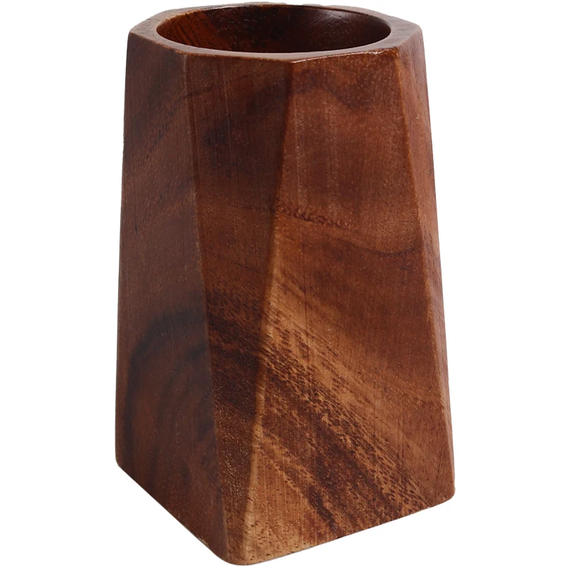 Black Walnut Pen Holder Polishing Design Desktop Storage Supplies Wooden Desk Accessories Pen Storage Box Walnut Holder