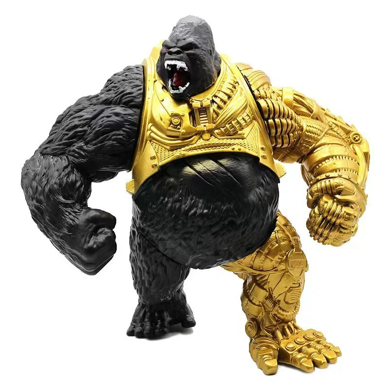 2024 Soft Rubber Mechanical Gorilla Action Figure with Movable Joints - Unique Battle Monster Toy Decoration