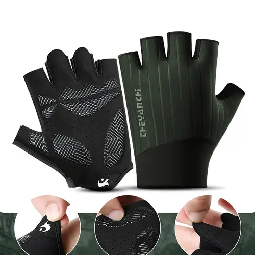 Summer Half Finger Cycling Gloves for Men Outdoor Sports Non slip Breathable Bicycle Riding Gloves - Image 7