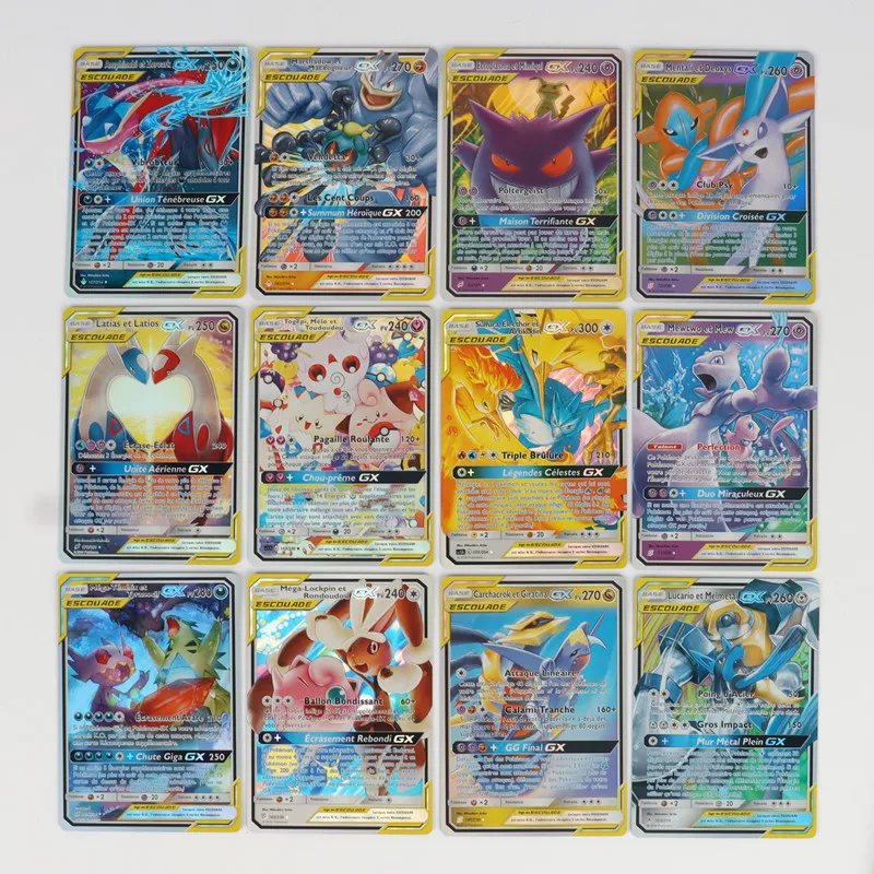 60 100Pcs French Pok mon Card Set Pokemon Gear