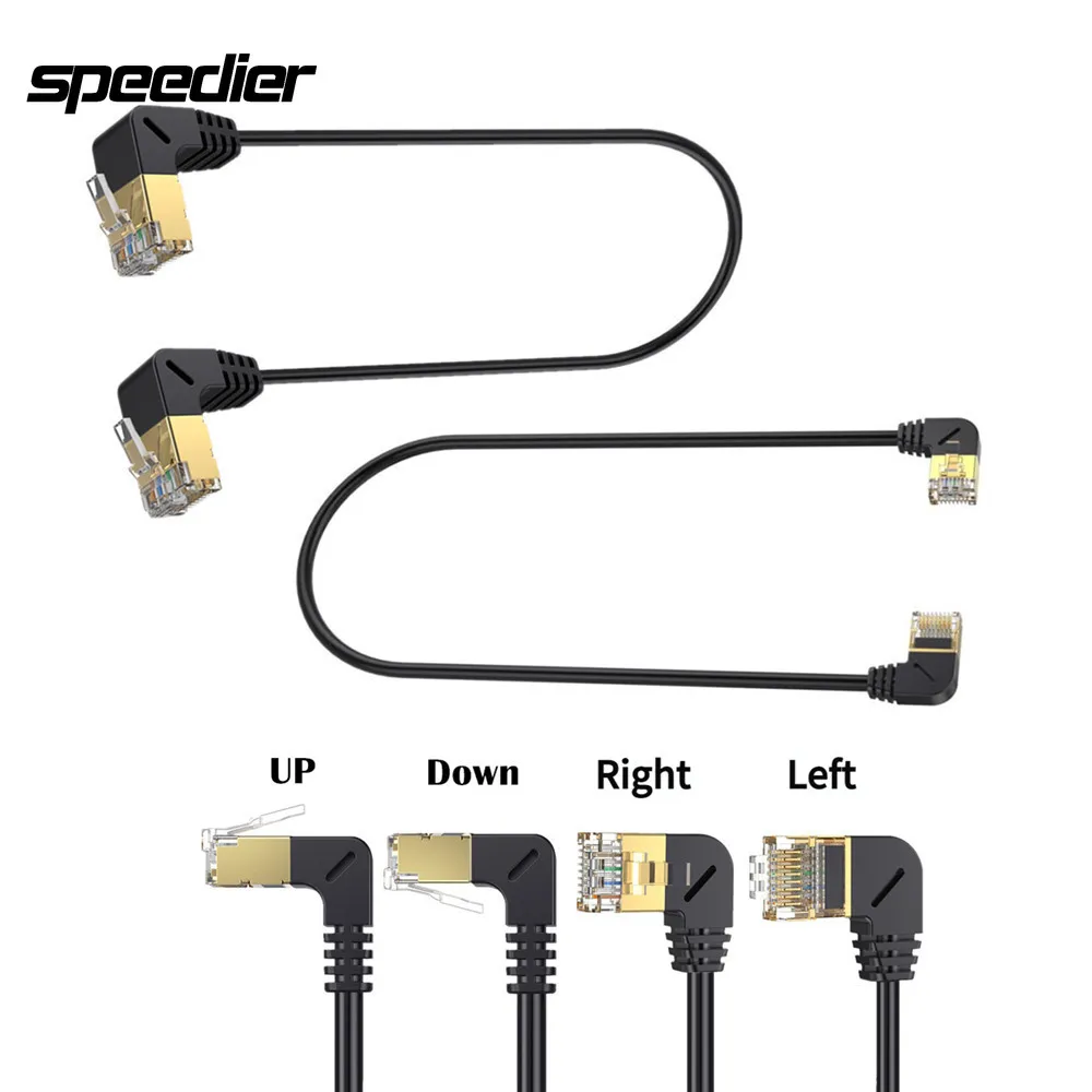 Cavo Ethernet Cat8 40Gbps Cat 8 Rj45 Rete Lan Sottile Patch Cord Per Tv Modem Laptop Switch Stampante Adsl Hub Console Per Videogiochi