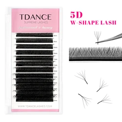TDANCE Multi-Dimensional Faux Mink Bloom Lash Extensions - Natural Soft Volume Eyelashes - 13mm (5D)