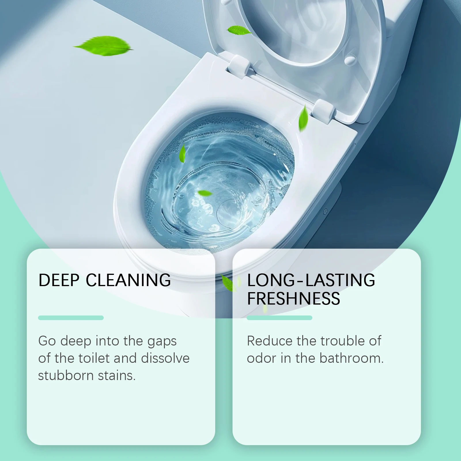 Jaysuing Toilet Bowl Cleaner Powerful Stain & Odor Remover Leaves Fresh Fragrance Effective Cleaning Solution