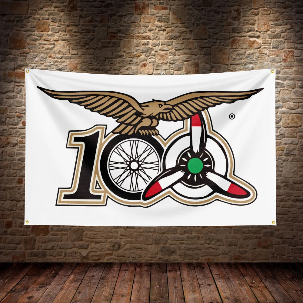 TRE TESCHI Bandiera Moto Bandiera Biker Poliestere 3x5 Piedi 100D JC