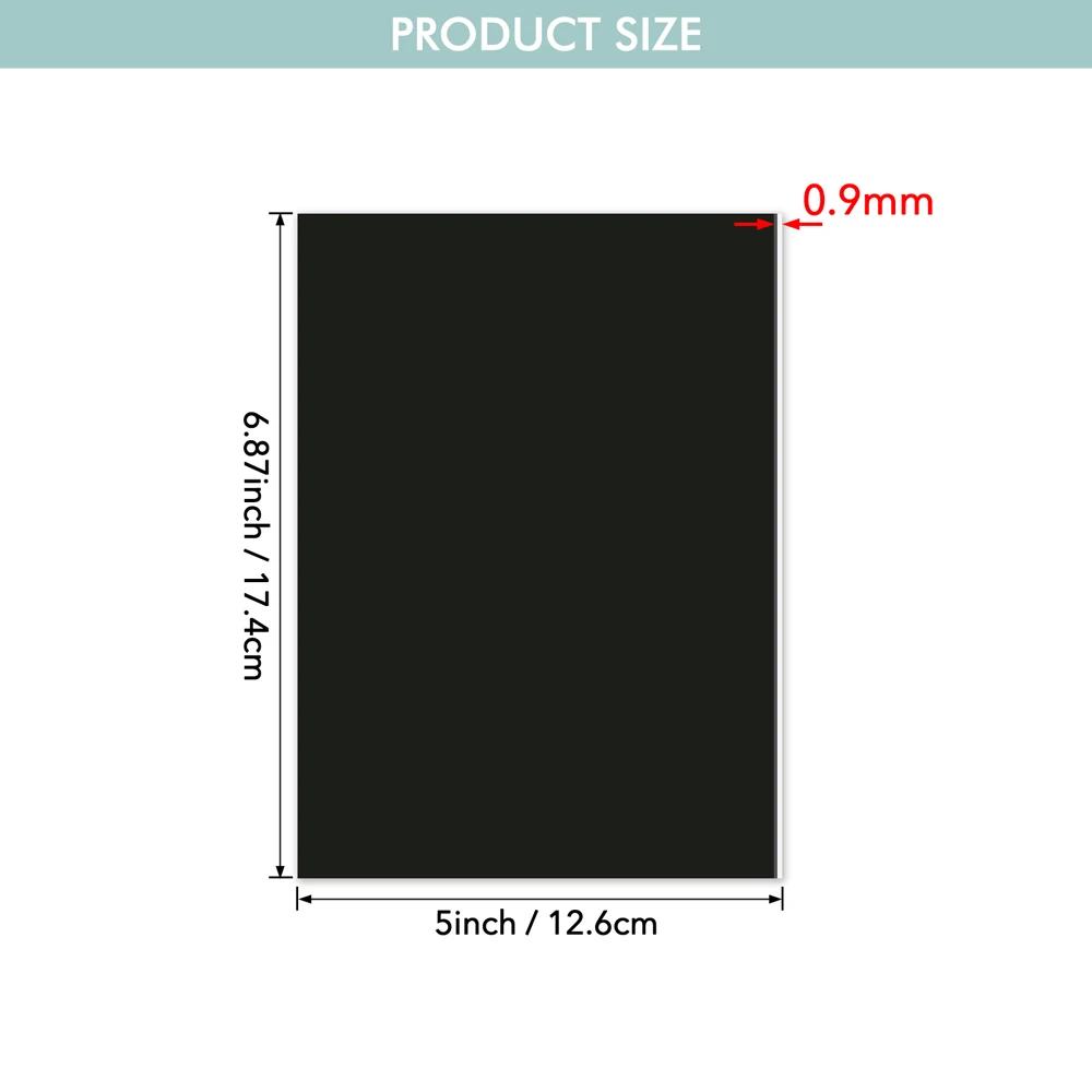 Rubber Magnetic Sheets 10pcs 12.6x17.4cm 0.9mm Die and Stamp Storage Magnetic Panels Storage Cards for Card Making storage box plastic storage box storage container stamp storage binder rubber magnetic stripe