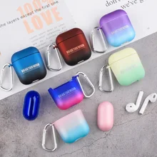

PC Hard Shell gradient color Case For Apple Airpods 1 2 Cover Protective Wireless Earphone Case For AirPods Case Accessories