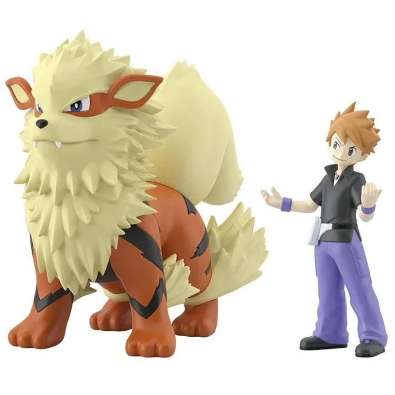 original-1-20-bandai-spirits-pokemon-scale-world-blue-oak-green-arcanine-pocket-monsters-anime-figure-model-action-toys-gifts