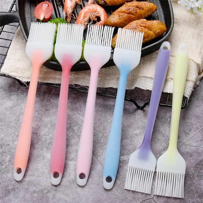 Silicone Basting Pastry Brush Oil Brushes For Cake Bread Butter Baking Tools Kitchen Safety BBQ Brush Barbeque Grill Tool