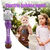 Pumpkin Bubble Wand Electric Bubble Wand For Party Fun Lights & Sound Effects Bubble Wand 100ml Solution Included Halloween Toy 3