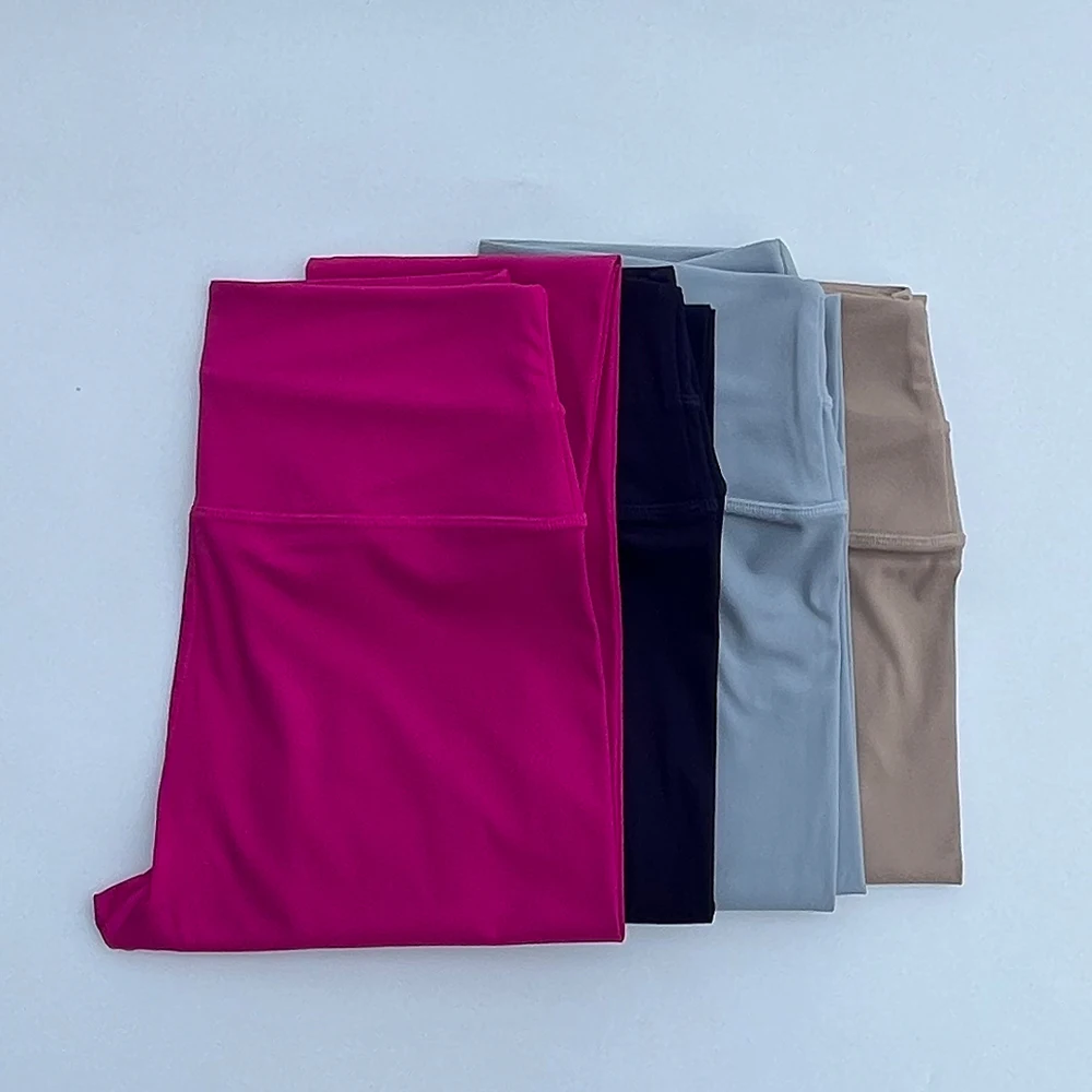 Nylon Sports Leggings Woman Yoga Leggings High Waist Jogging High Quality Tights Buttery Soft Fitness Squat Proof Leggings