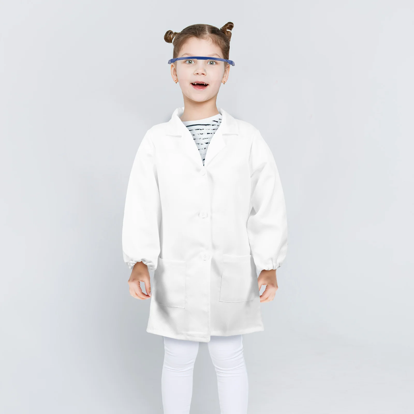 

Scientist Clothing Science Experiment Costume Kids Doctor Coat Laboratory Outfits for Toddler Polyester Child