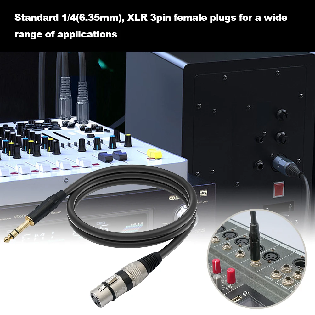 ݵ Ŀ, TRS -XLR  ̺, 6.35mm ׷ , 3  XLR ũ ̺ PVC 뷱, 1/1.8 m, 3 m, 5/10 m, 6.35mm