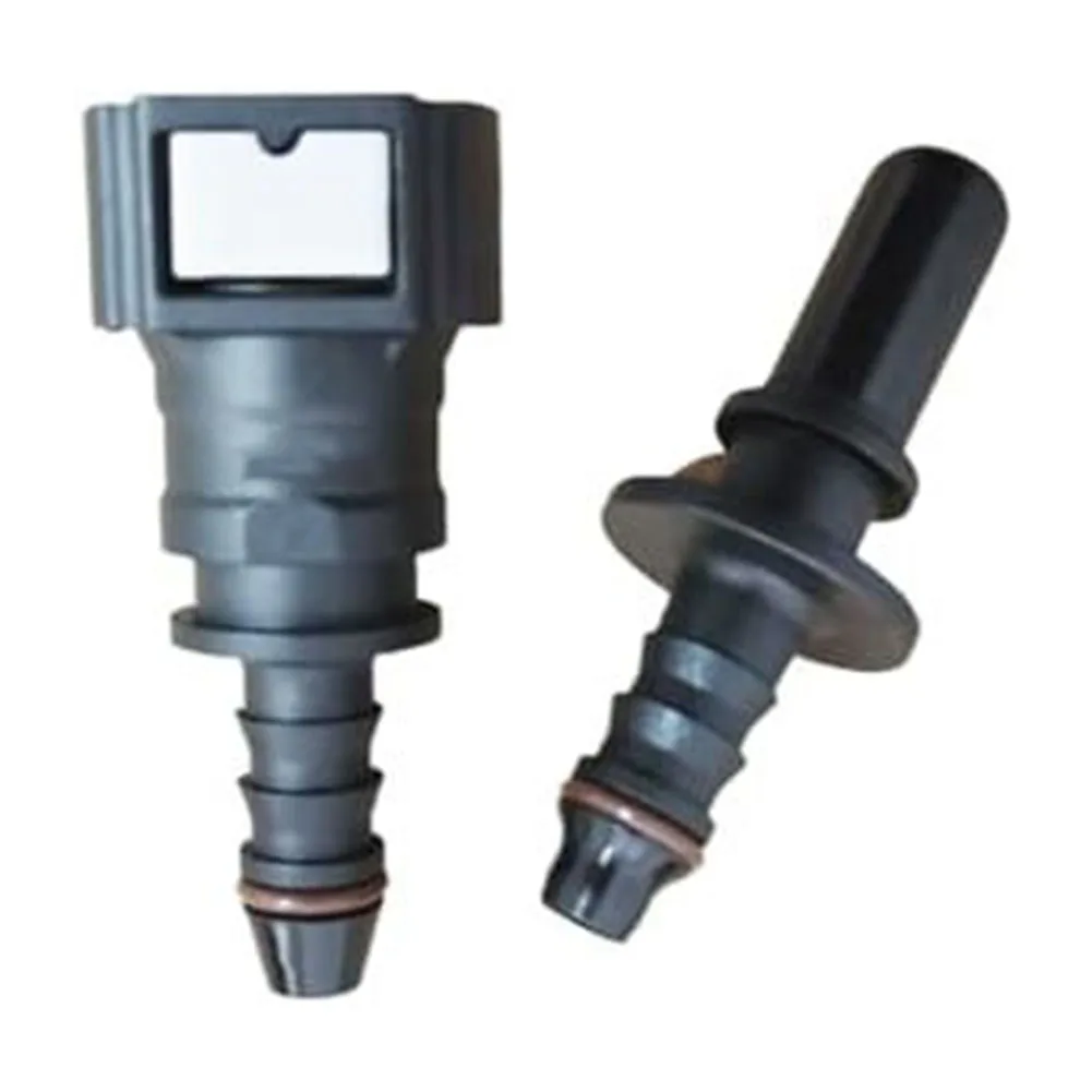 Fuel Line Coupler,9.49 ID6 Straight Car Fuel Line Coupler Hose,Quick Connect Release Hose Disconnect Connector,Nylon Oil Line Pipe Adapter