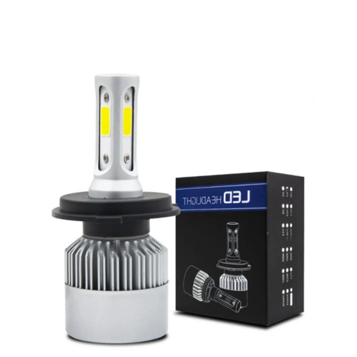 

2 Pair S2 H7 LED 8000LM Car Headlight Bulbs H1 LED H4 H8 H9 H11 Headlamps Kit 9005 HB3 9006 HB4 Auto LED Lamps DC9-32V fog light