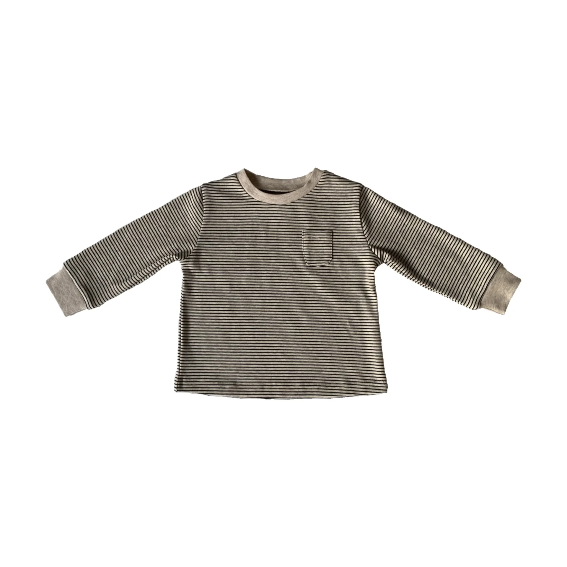 2025 Autumn New Baby Long Sleeve T Shirts Boys Girls Striped Casual Tops Toddler Loose Versatile Bottoming Shirt Kids Clothes 6 2025 Autumn New Baby Long Sleeve T Shirts Boys Girls Striped Casual Tops Toddler Loose Versatile Bottoming Shirt Kids Clothes - Image 6