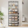 Shoe Rack 7Tier for Closet Entrance Shoe Shelf with Hooks Side Pocket Space Saving 2