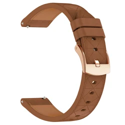 Premium 18mm Synthetic Leather Watchband Strap - Elegant Wristband Bracelet - Huawei GT6 41mm (BROWN)