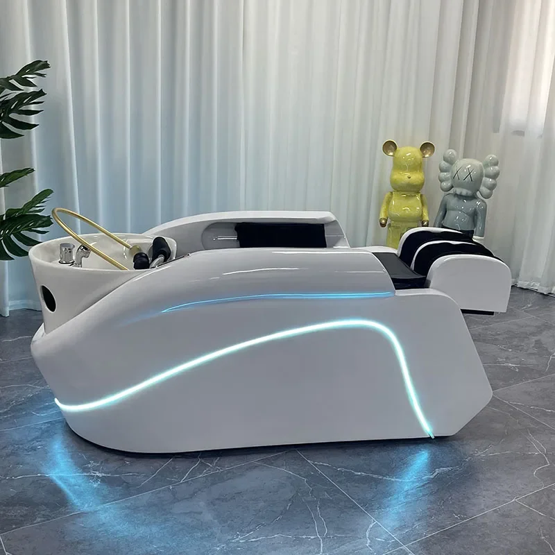 Sedia Per Shampoo Giapponese Portatile Comfort Spa Massaggio Soffione Doccia Circolazione Dell'Acqua Letto Terapia Lettino Massaggio Mobili Mq50Xf