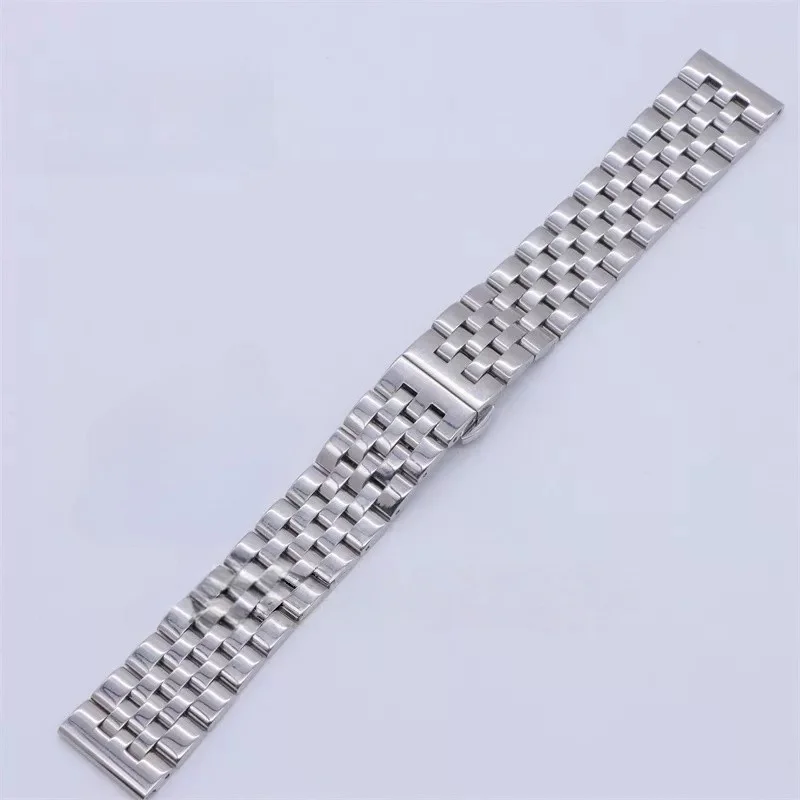Premium Solid Stainless Steel Watch Band - Adjustable Width, Unisex Design