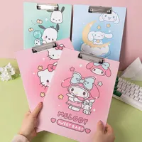 Sanrio A4 Hello Kitty File Clipboard Folder Board Cinnamoroll Kuromi Multifunctional Students office Writing Board Clip Folder 2