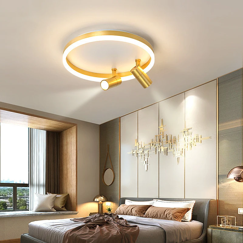 Modern LED Ceiling Lamp With Spotlight Chandelier For Bedroom Living Dining Room Aisle Home Decor Indoor Lighting Fixture Luster