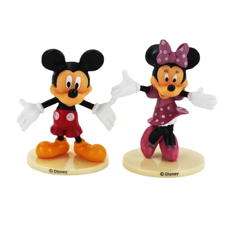 6Pcs/Set MINISO Mickey Mouse Anime Figures PVC Minnie Donald Duck Goofy Dolls Figurines Model Toys Decoration For Kids Gift - Bilde 4
