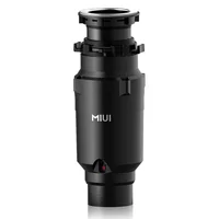 Quiet Food Waste Disposer, 1/2 HP Continuous Feed Garbage Disposal, 375W Easy Install With Stainless Steel Grinding System 1