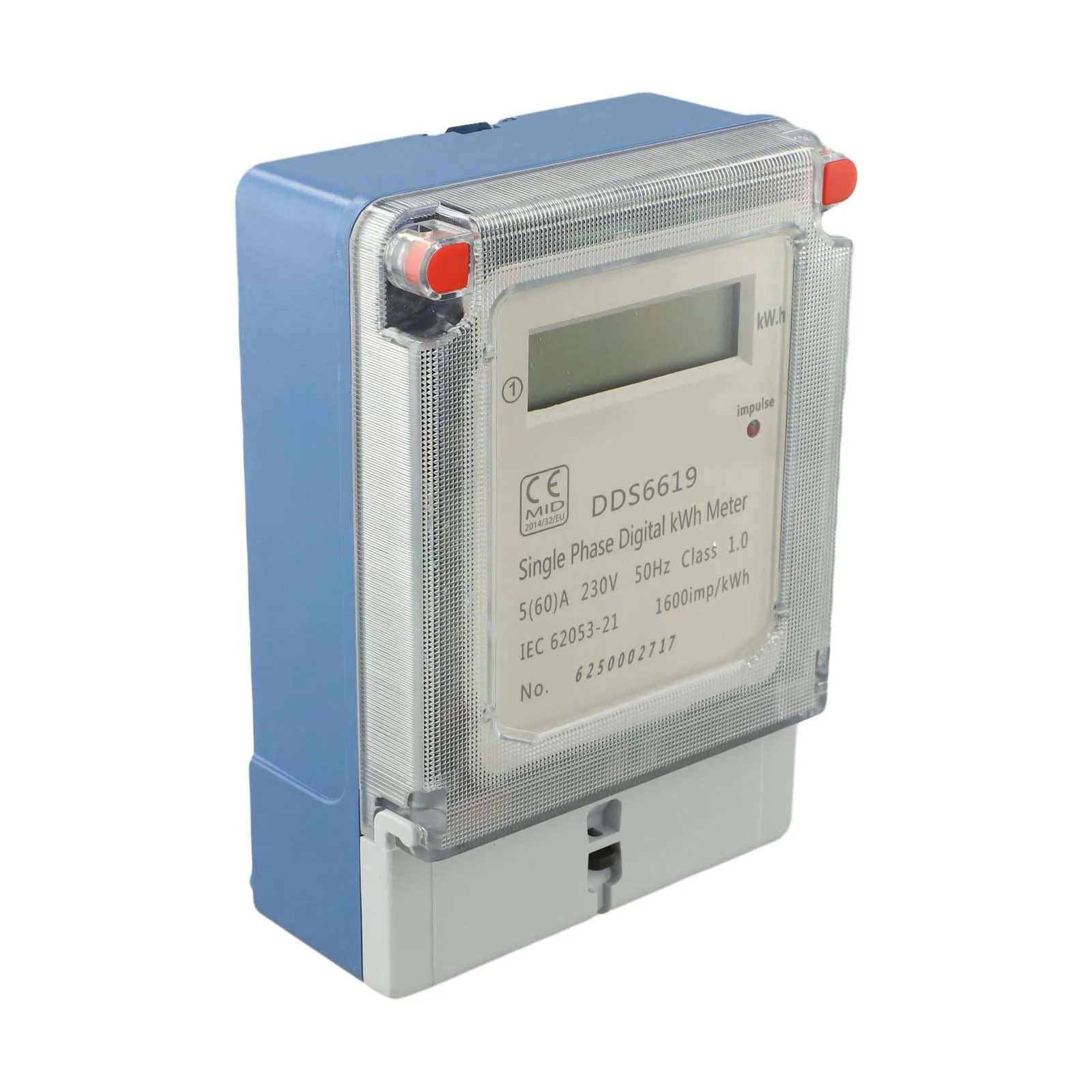 정확한 전기 측정 장치 에너지 미터 60A 미터 AC 220V 에너지 미터 에너지 관리를 위한 정확한 측정