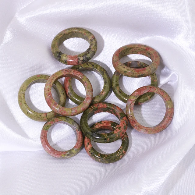 

Wide 6mm 8mm Malachite Stone Finger Rings Attractive Unisex Ring Women Men Engagement Jewellery