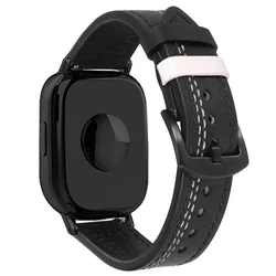 Elegant Leather Loop Strap - Premium Replacement Wristband 22mm Bracelet Accessory for 22mm watch band (12 black and white)