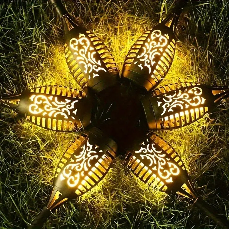 12 LED Solar Flame Torch Lights – Waterproof Flickering Outdoor Garden Lamps 2