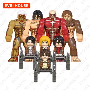 Bonecos Attack on Titan Shingeki no Kyojin Ataque dos Titas Anime Blocos de  Montar Minifigura Compatível com Lego Miniatura Minifigure - Escorrega o  Preço