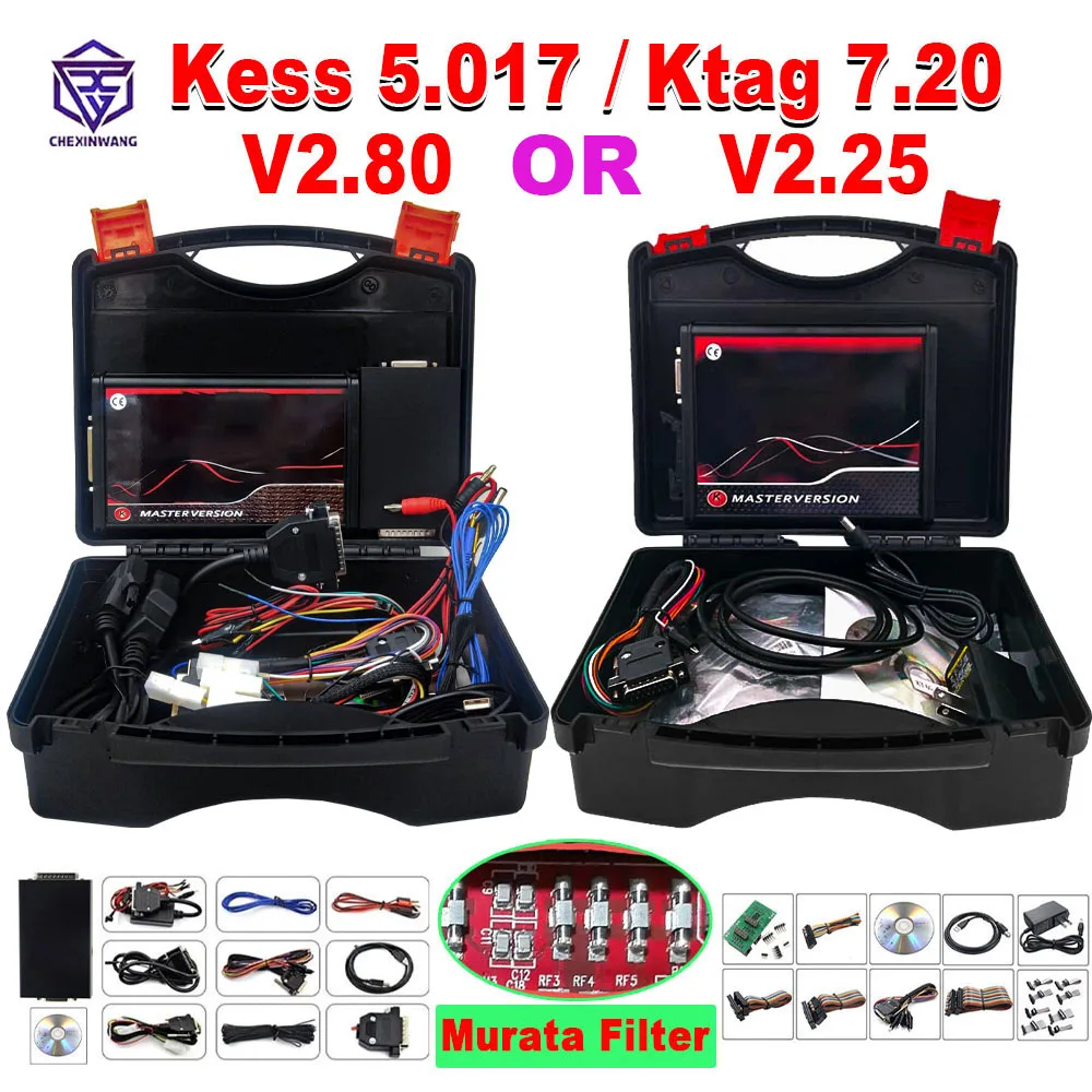 Diagnostisch hulpmiddel, EU Online OBD2 ECU Tuning Kit voor KESS 5.017 V2.8 Kt V7.020 Auto Truck Diagnostic Tool Geen Tokens