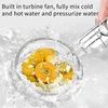 Pressurized Shower Water Saving High Pressure Perforated Adjustable Bathroom Small Fan Shower 3