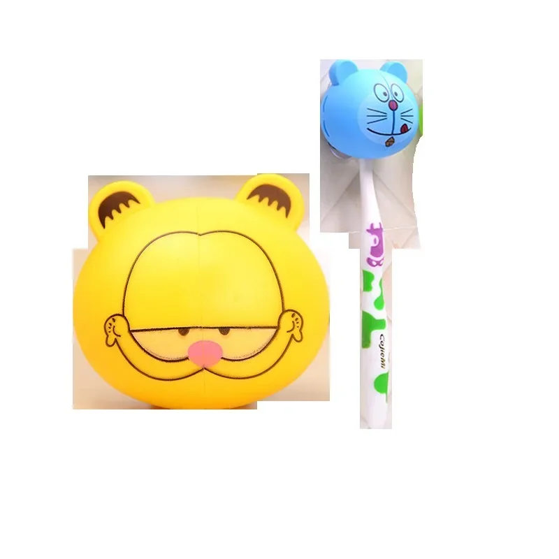 Toothbrush holder Cartoon Animal Toothbrush Holder Wall Mounted Antibacterial Tooth Brush Storage Rack Suction Cup Bathroom Organizer
