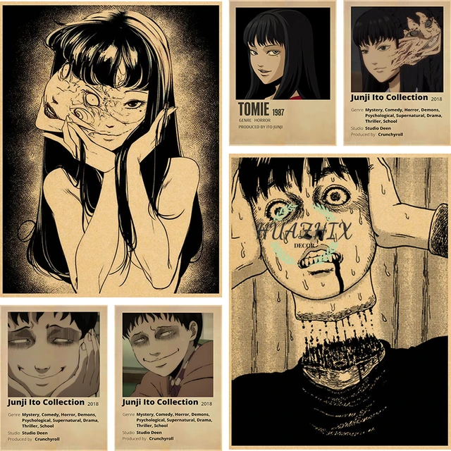 Horror Anime Junji Ito Good Quality Prints and Posters Vintage Room Home  Bar Cafe Decor Aesthetic Art Wall Painting - AliExpress