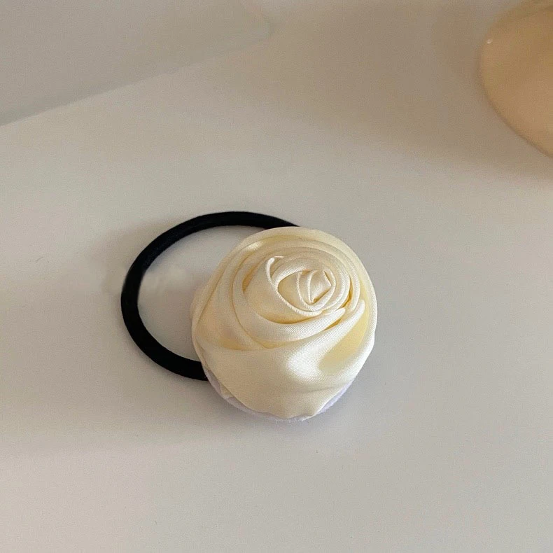 Elegant Rose Flower Elastic Hair Scrunchies