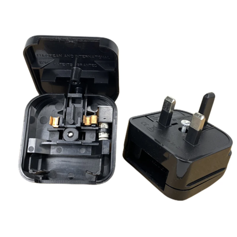 European to UK Type G Plug Adapter with 5A Fuse