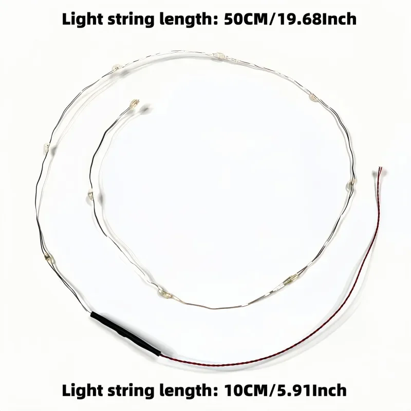 DIY 액세서리 1개 0.8mm 핀 다양한 색상 변환 조명 줄 장난감 블록 모델 DIY용