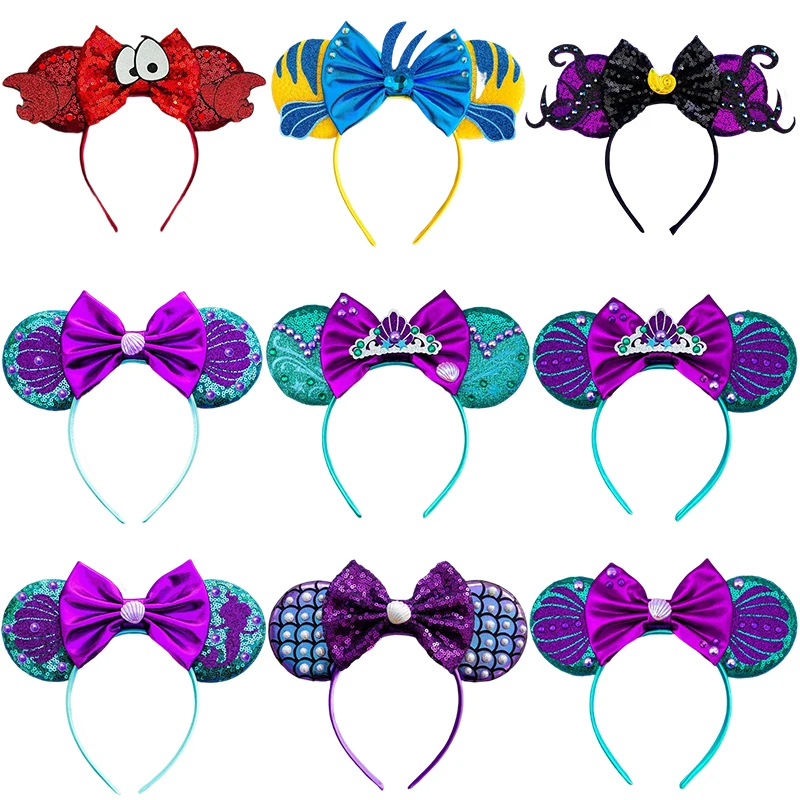 DisneyTheLittleMermaidEarsHeadbandGirlPrincessArielHairband