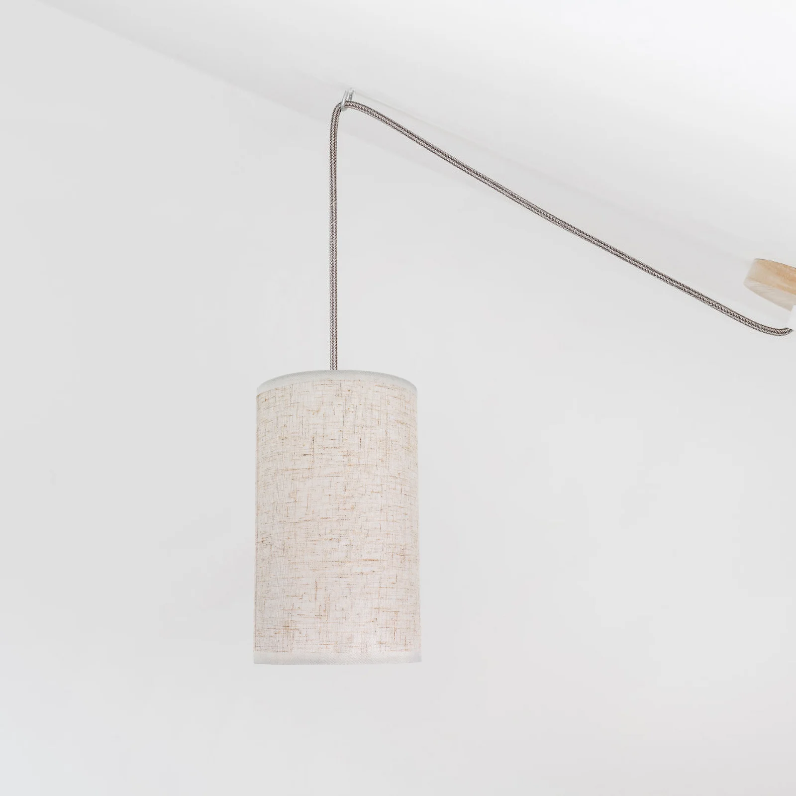 

Drum Lamp Shade Beige Linen Cylinder Lamp Shade Spider Construction Lamp Shade Replacement Light Cover Table Floor Lamp