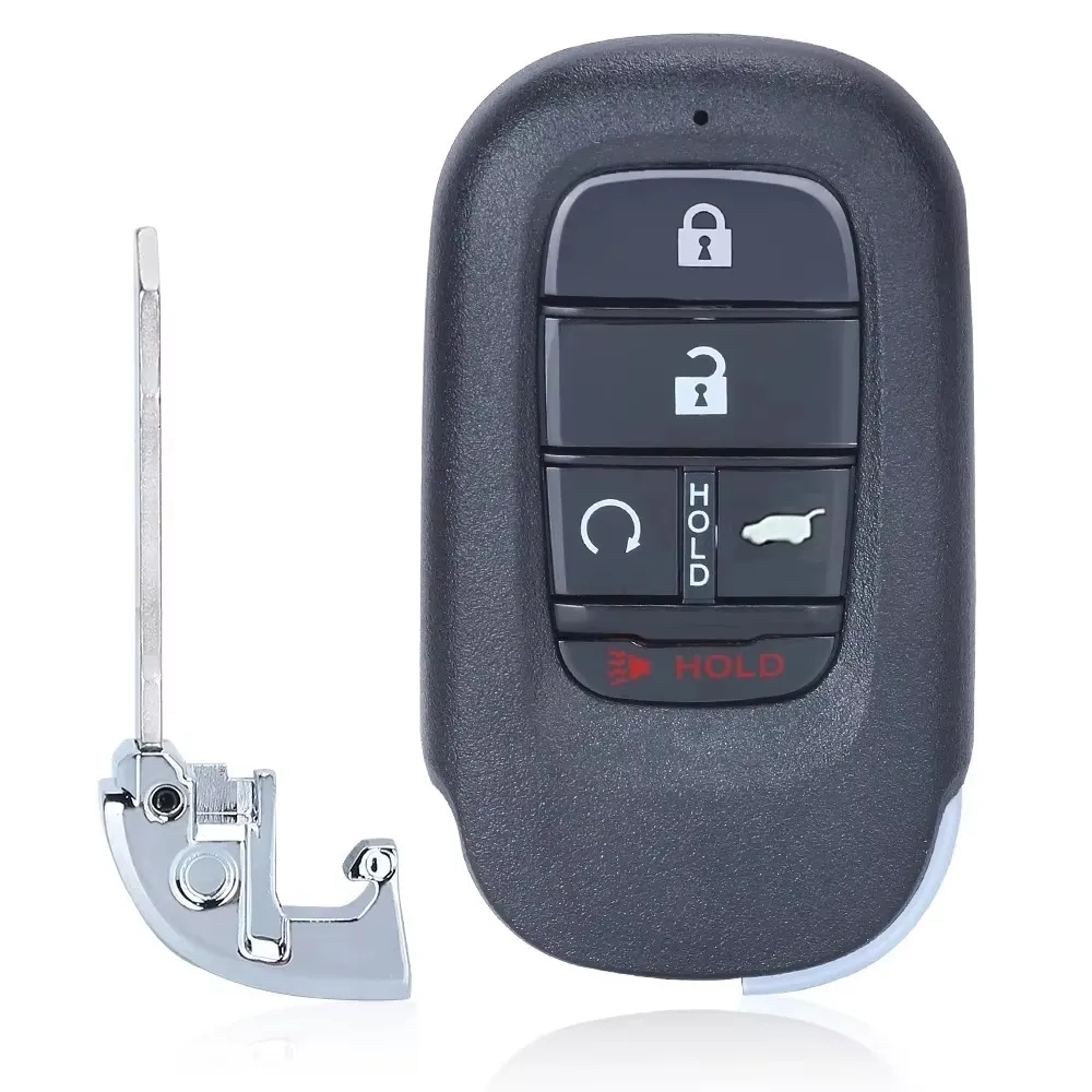Keyecu For Honda Accord CR-V HRV Pilot Civic Smart Remote Car Key Fob 433MHz With 4A Chip FCC ID: KR5TP-4