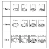 7.5/9.5/11 mm Snap Buckle Installation Tool Europe Button Machine Special Mold (12mm+M6) Snap-Fastener Eyelets Leather Rivets 2